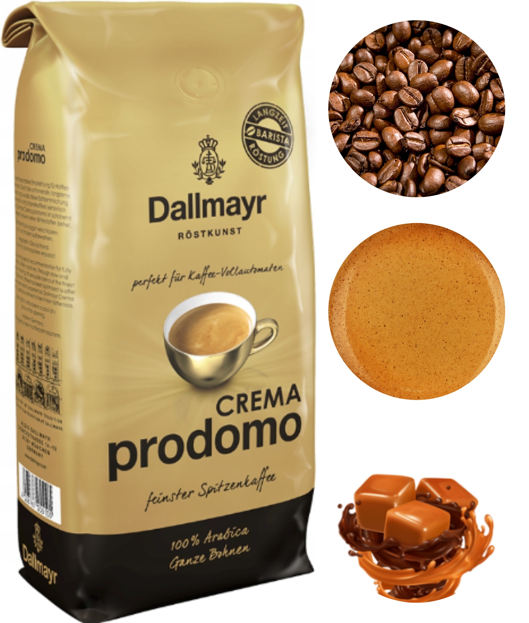 Levně Dallmayr Crema Prodomo Intense káva 1 kg