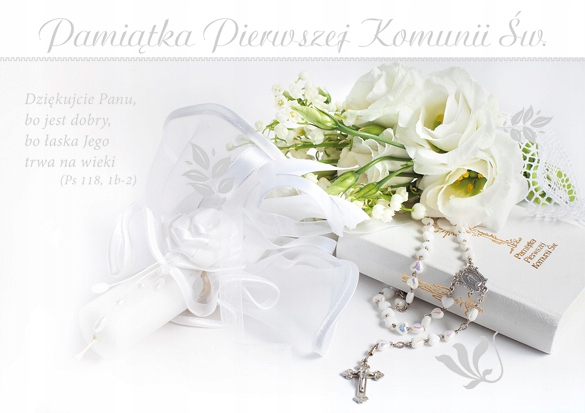 

Pamiątka Pierwszej Komunii Św Karnet B6Z Wzór 11