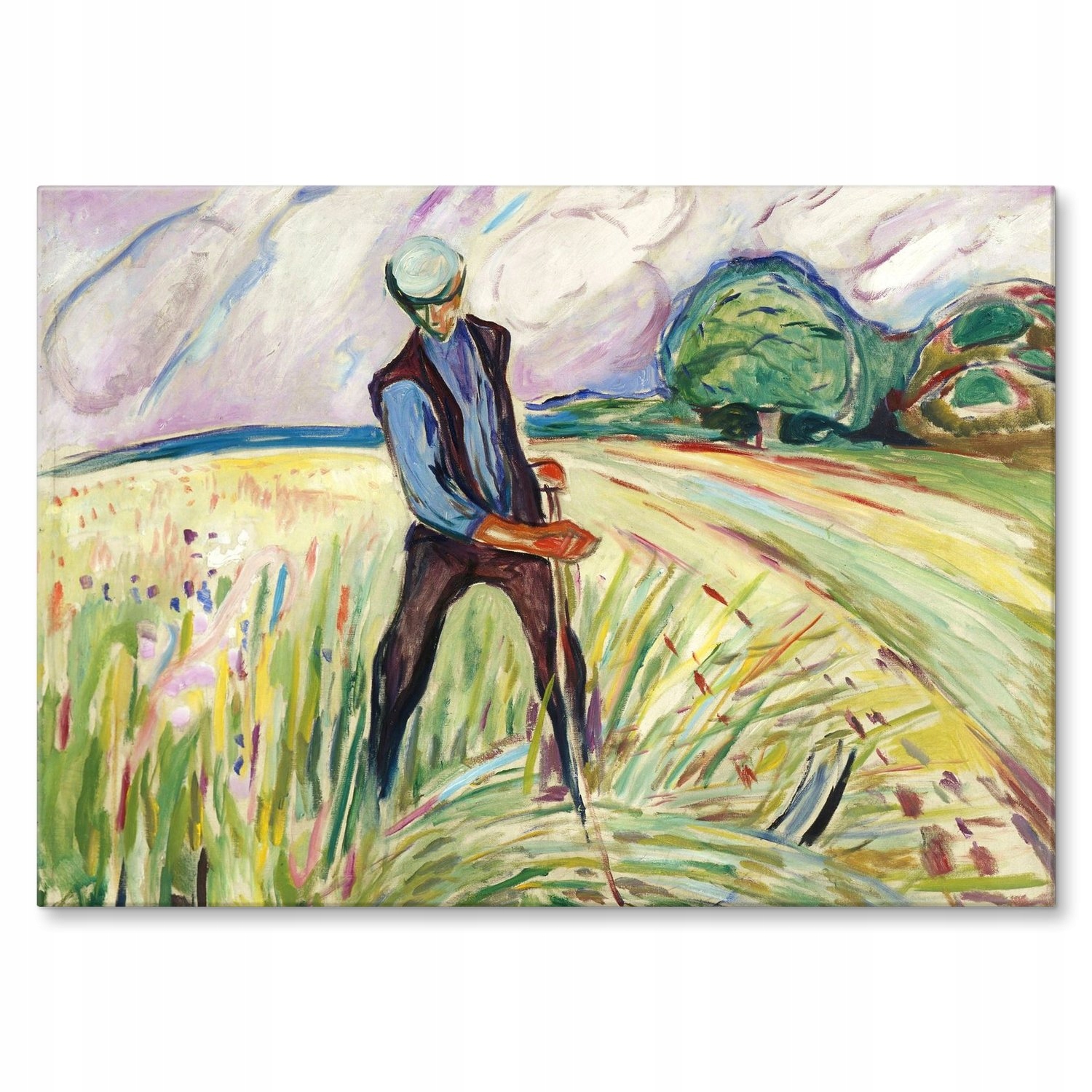 Kovový plakát Haymaker Edvard Munch Dárek 30 x 42 cm