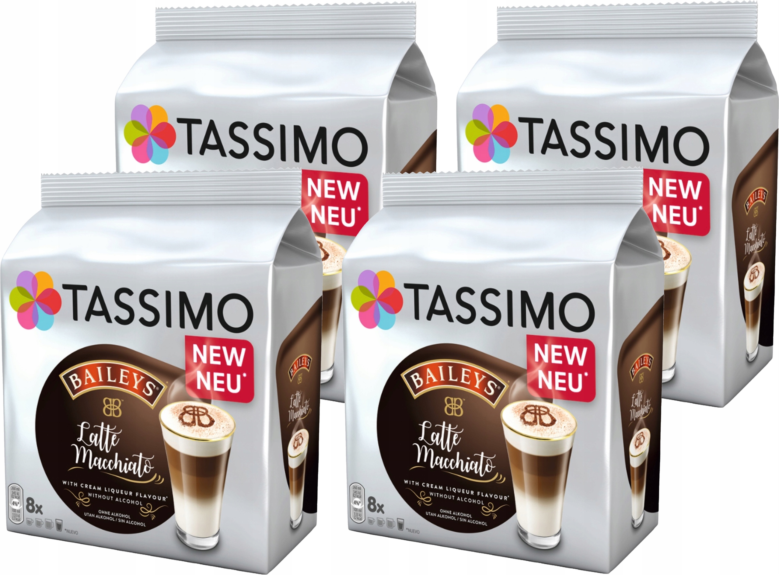 Levně Kapsle Tassimo Baileys Latte Macchiato 4 x 8 kusů