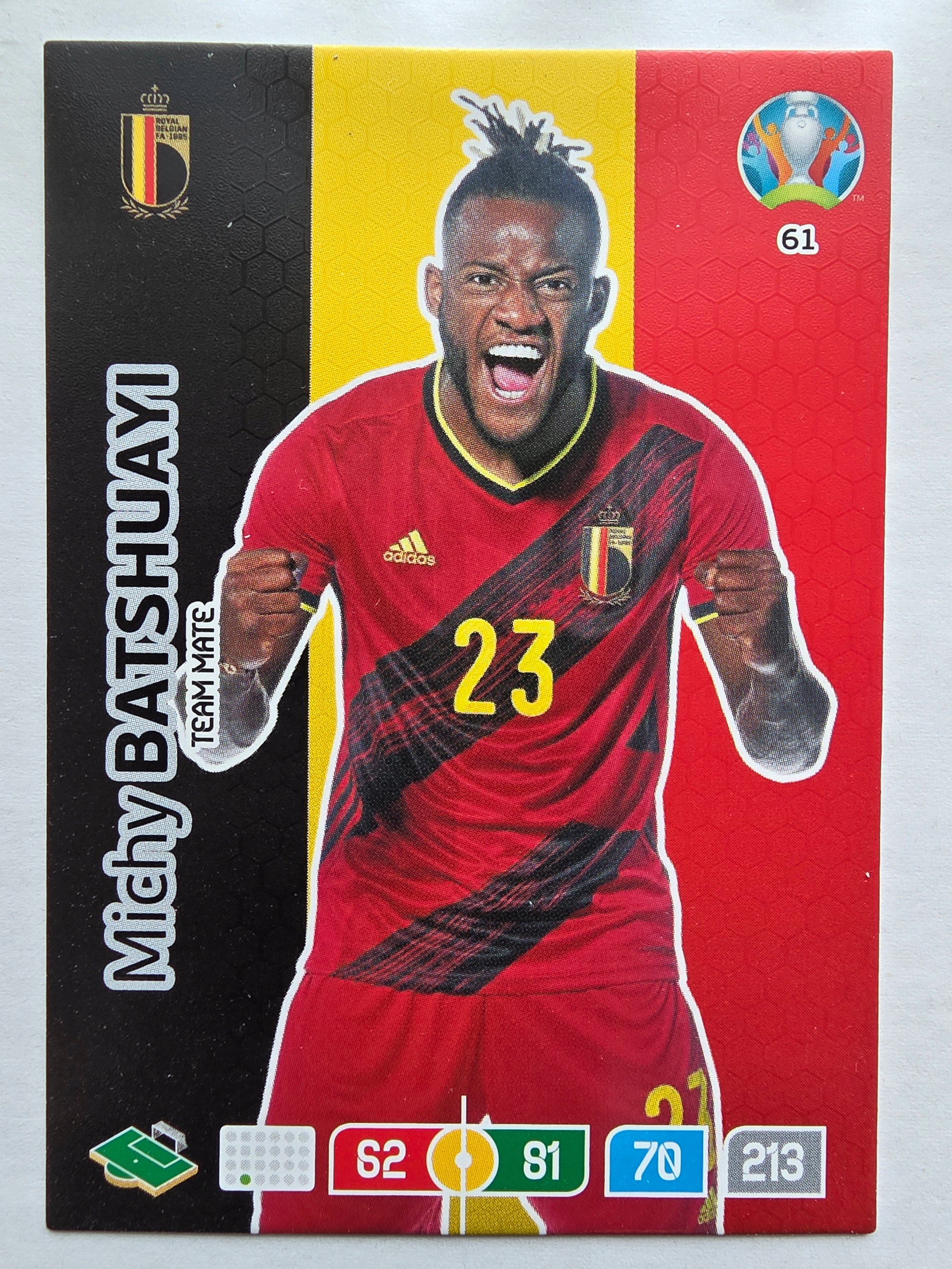 2020 Panini Euro Michy Batshuayu Belgia Nr 61 /EO14