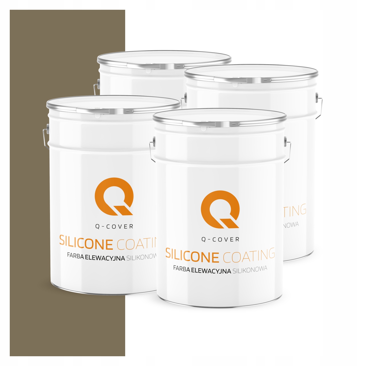 Fasádna farba Fasádová 10L Silikónová Uv farba Farba Khaki