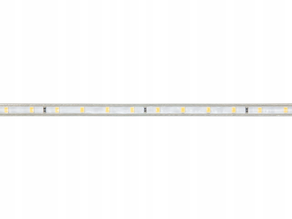 TAŚMA LED 230V 2835 60LED 1M IP68 6W BIAŁY CIEPŁY Długość 1 m