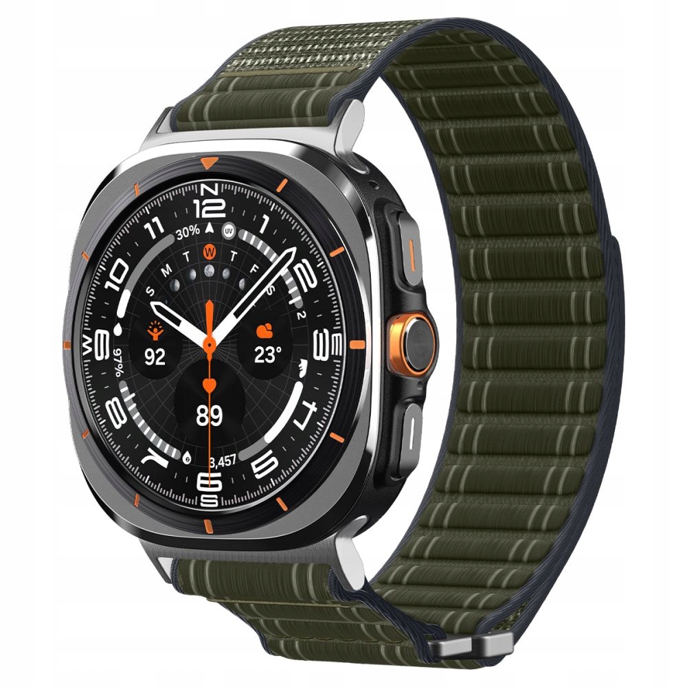 Spigen WBF0 Band Do Samsung Galaxy Watch Ultra 2024 2025 47MM Zielony Pas