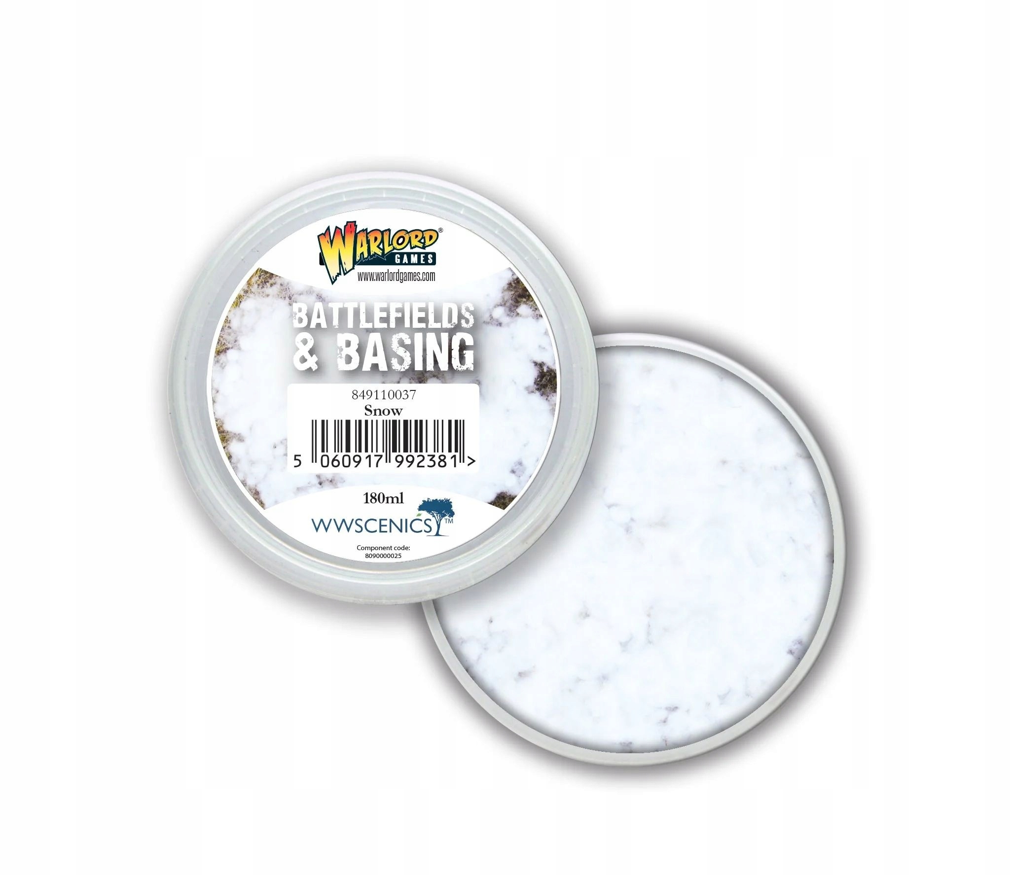 Battlefields and Basing Snow 180ml dekoracja do dioram i podstawek