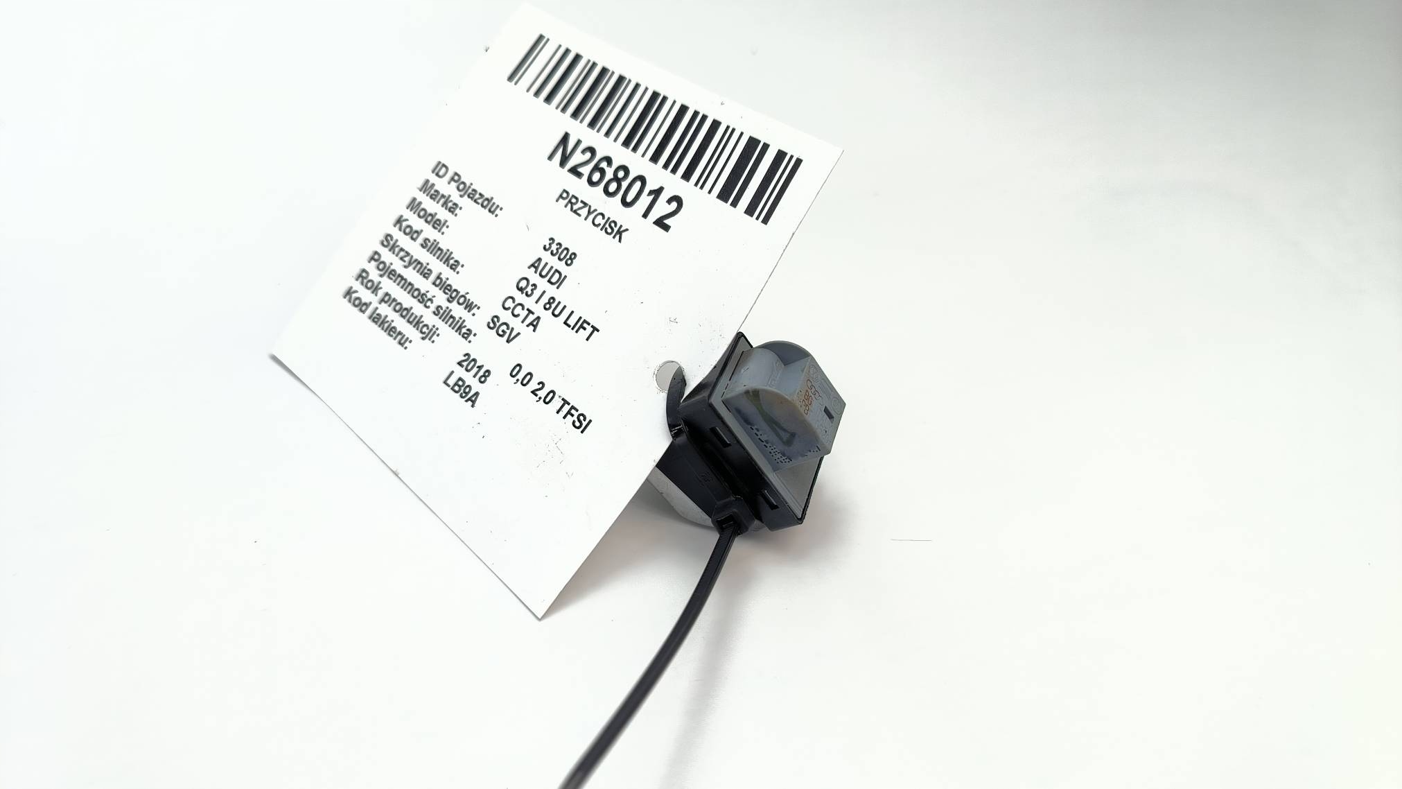 button AUDI Q3 and 8U LIFT
