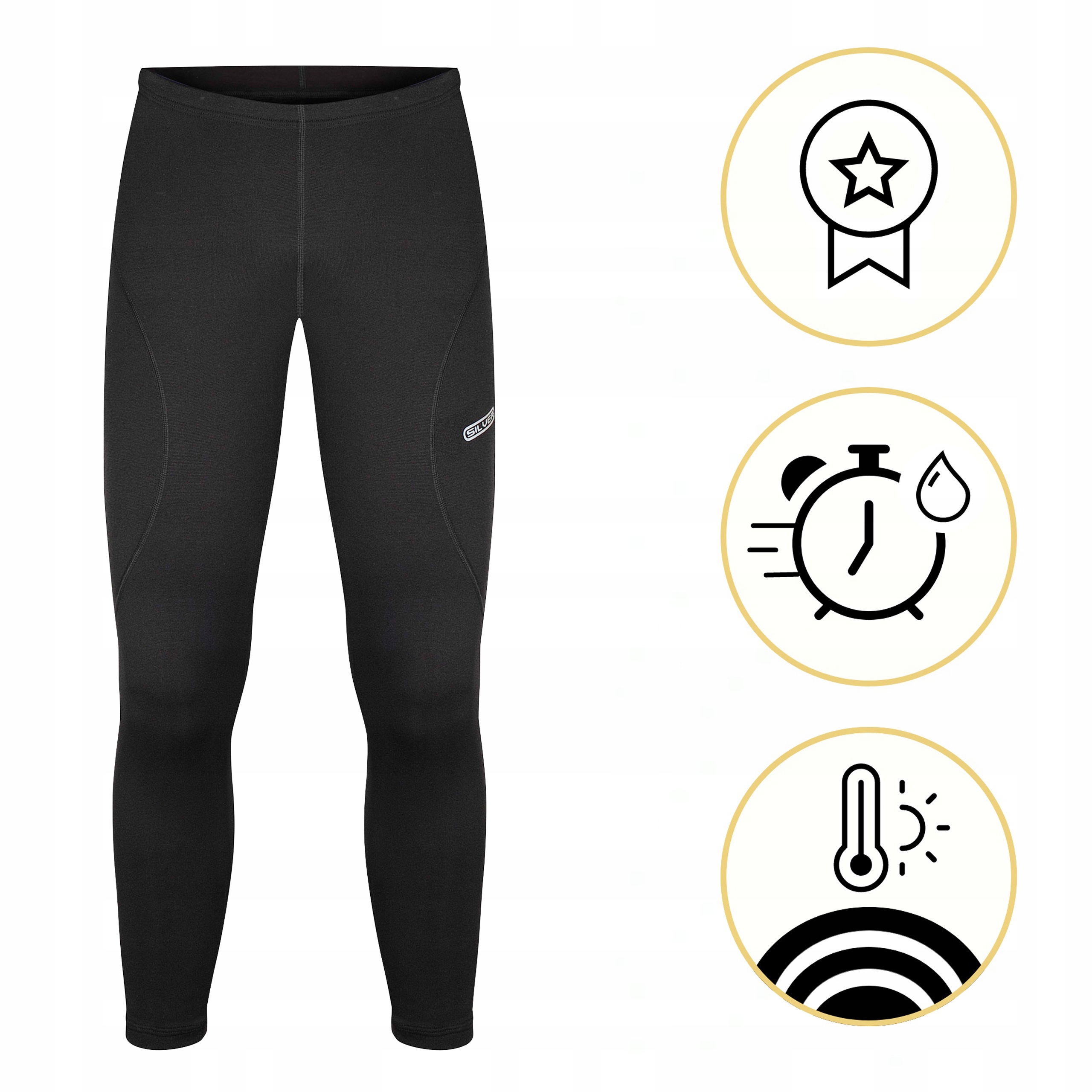 LEGGINSY TERMOAKTYWNE DAMSKIE S OCIEPLANE ELASTYCZNE DOPASOWANE Z JONAMI S+ Rozmiar S