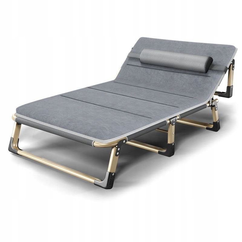 Składane Łóżko Turystyczne BIZNESOWE Kanadyjka Polowe PREMIUM 75 cm Szare EAN (GTIN) 5904041121623