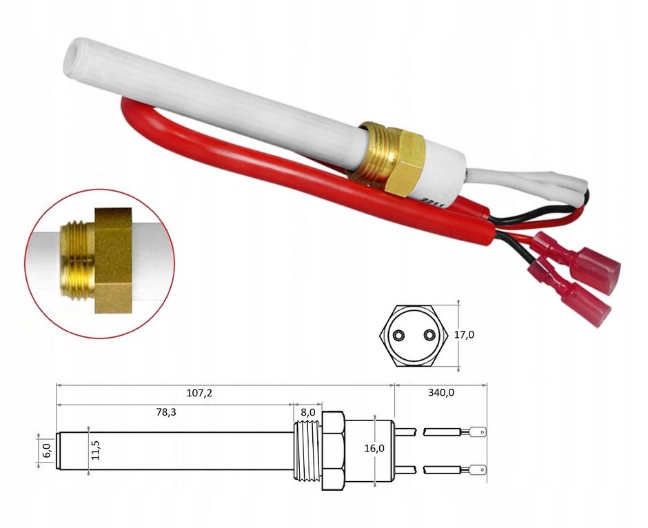 Keramický zapalovač Biomasy Pellet 230 W