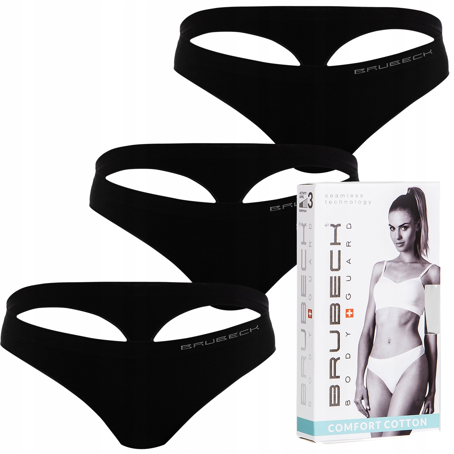 

Zestaw Stringi 3szt Brubeck Comfort Cotton S BI36
