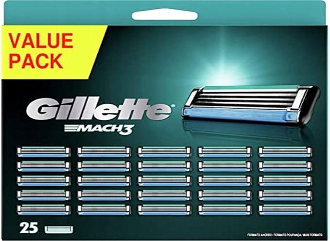 Náplně do strojku Gillette Mach3 25 ks Defect