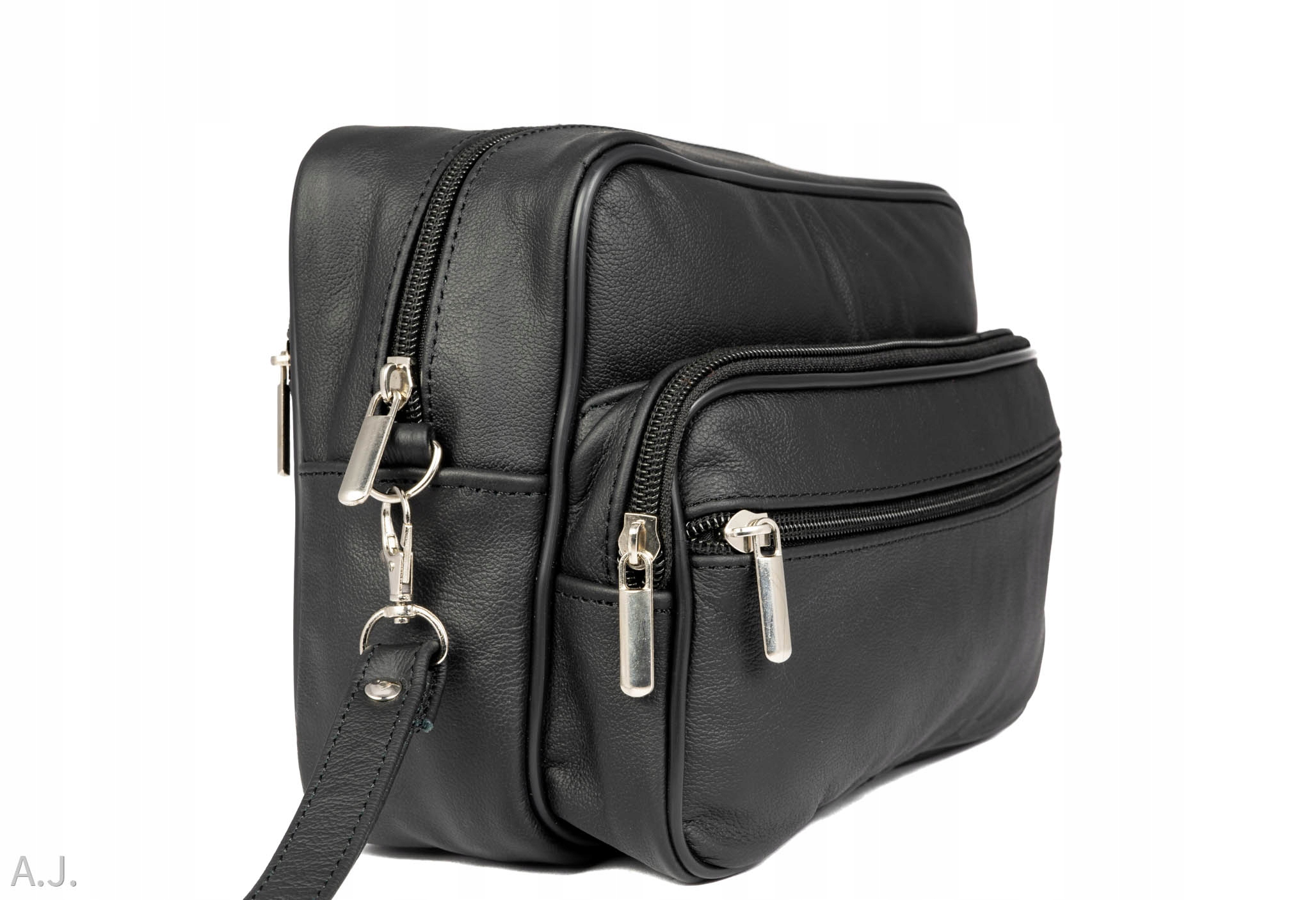 

Duża Saszetka Męska Skórzana do ręki Miękka Skóra