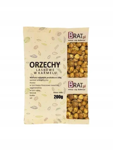 3x Brat Lískové ořechy v karamelu 200 g