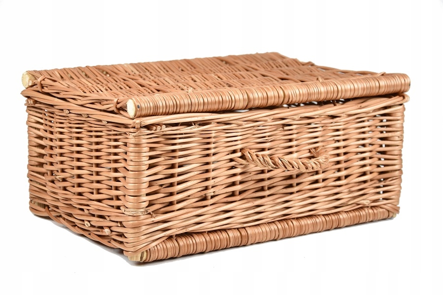 Proutěný kufr Neseser Piknikový Koš 60x40 cm