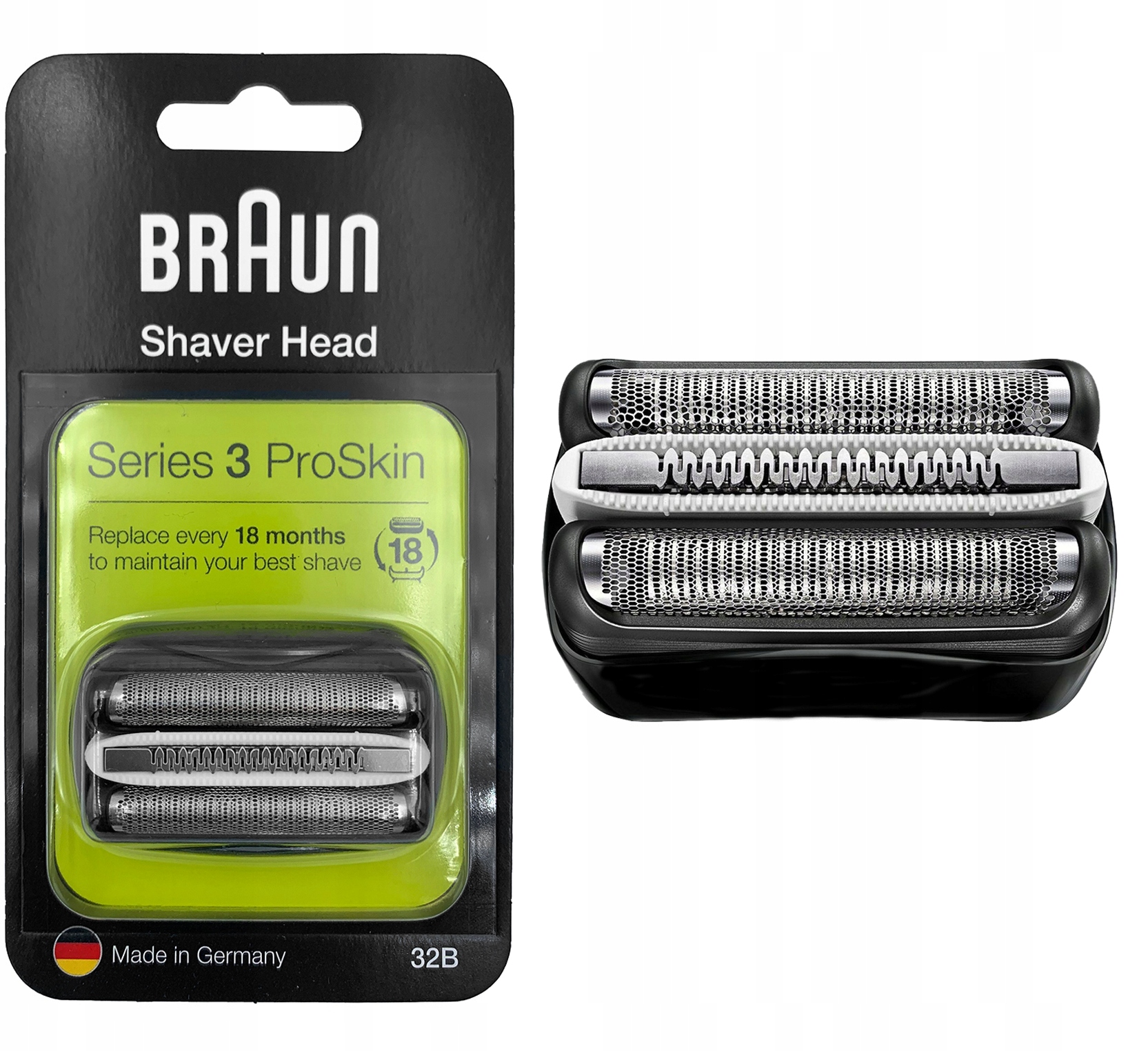 Hlavice K Holicímu Strojku Braun 32B Pro Řadu 3 Fólie A Blok Čepelí Series 3