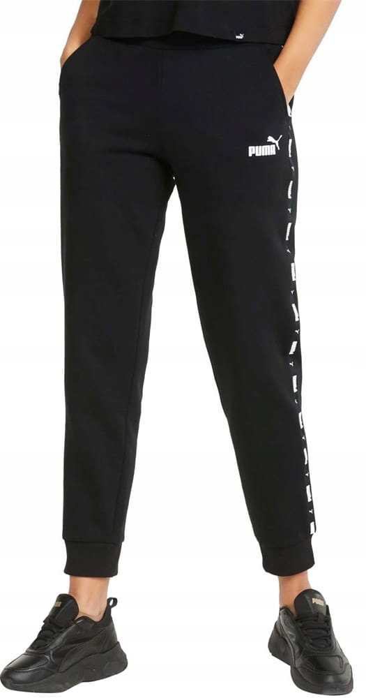 SPORTOWE SPODNIE DRESOWE DRESY DAMSKIE BAWEŁNIANE JOGGERY PUMA M Rozmiar M