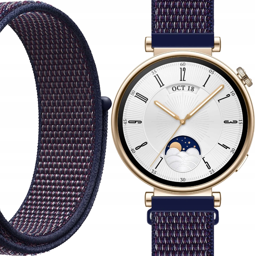 Pasek Nylonowy Zapięcie Na Rzep Jowix Do Smartwatch|zegarka 18MM Gt 4 41MM