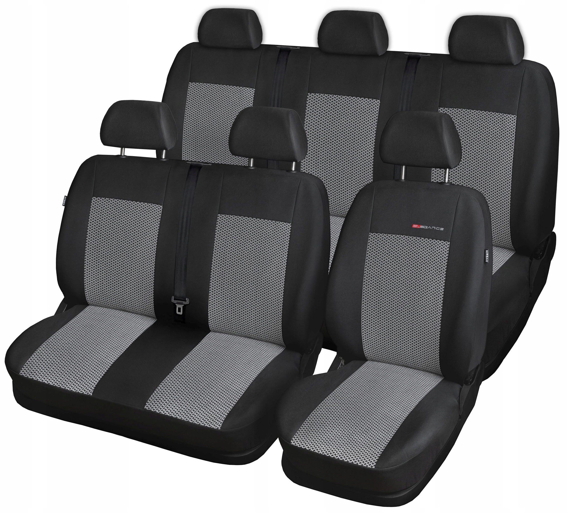 Kryty P2 určené pro Volkswagen T-5 (6 osob)