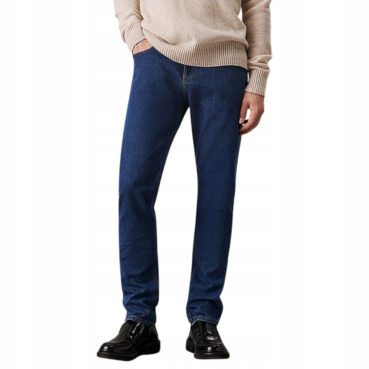 Pánské kalhoty Calvin Klein Džíny Slim bavlněné modré džíny 32/34