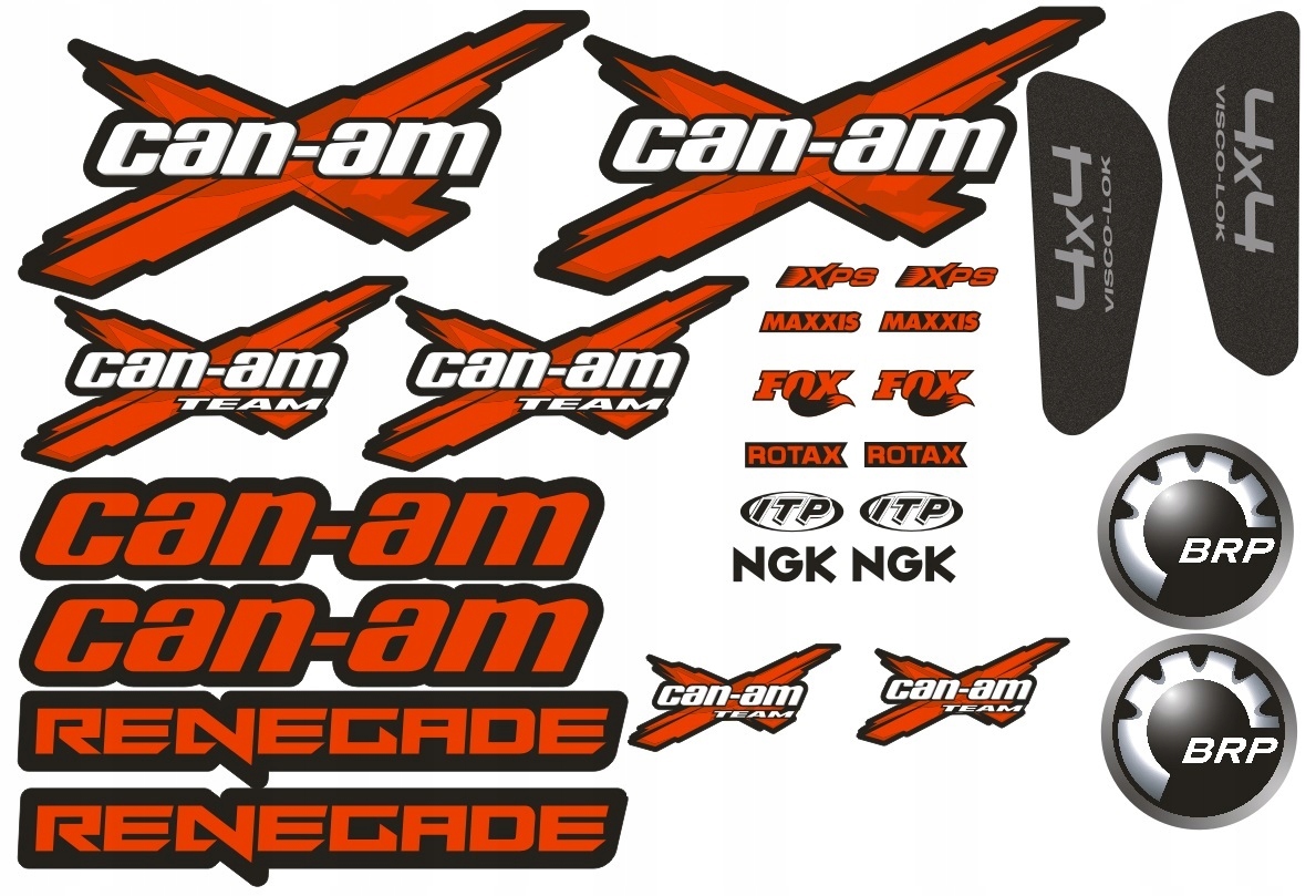 

Zestaw naklejek Can-am Renegade kolor czerwony