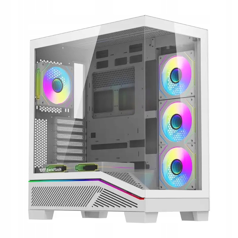 Počítačová Počítačová Skříň Darkflash K430 6 ventilátorů (bílá)