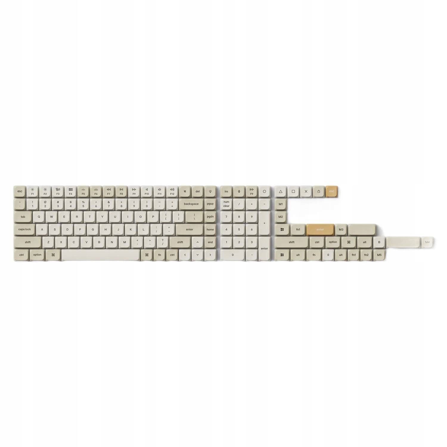 Keychron Keycaps Low Profile Double Shot Pbt Lsa do klawiatur niskoprofil