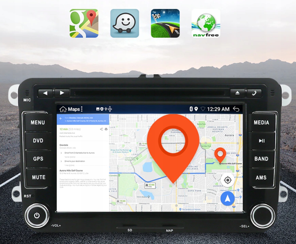 RADIO ANDROID VW Skoda GOLF PASSAT TOURAN SEAT DSP Model NAWIGACJA STACJA MULTIMEDIALNA