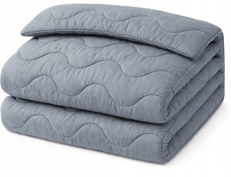 Přikrývka šedá 140x200 antialergická, celoroční, teplá, polská, prémiová kvalita
