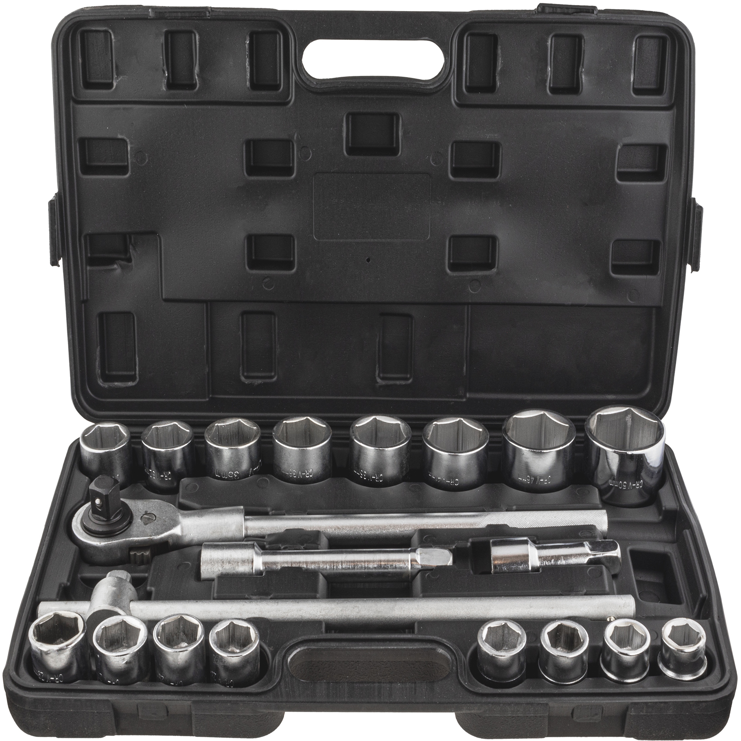 Nástrčné Kľúče 3/4'' Veľké Hlavice Sada Tir Crv Kované 21 Dielov 6-HRANNÉ