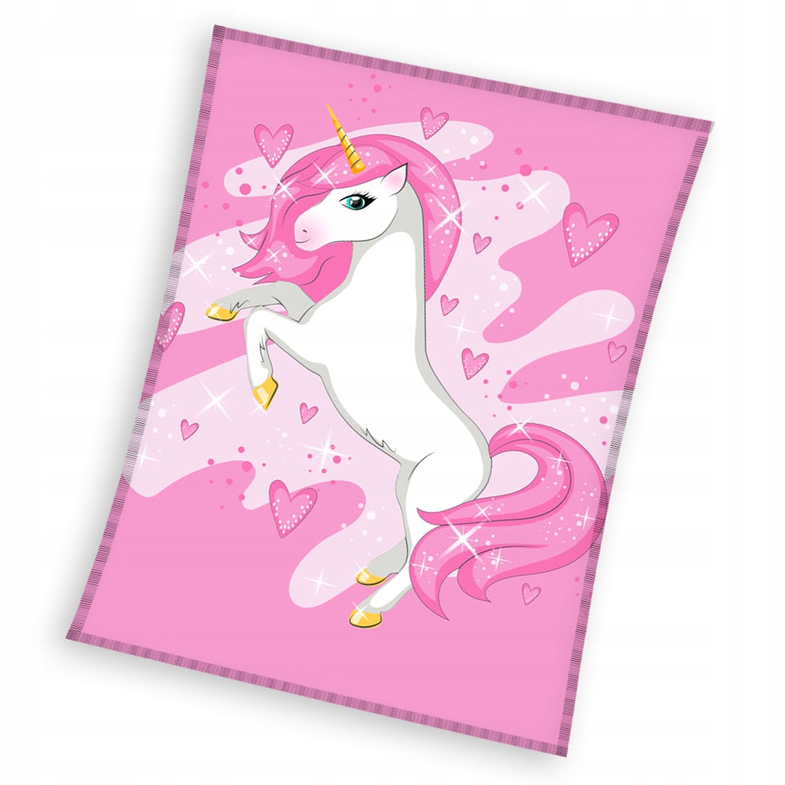 

Koc polarowy polar kocyk Jednorożec 150x200