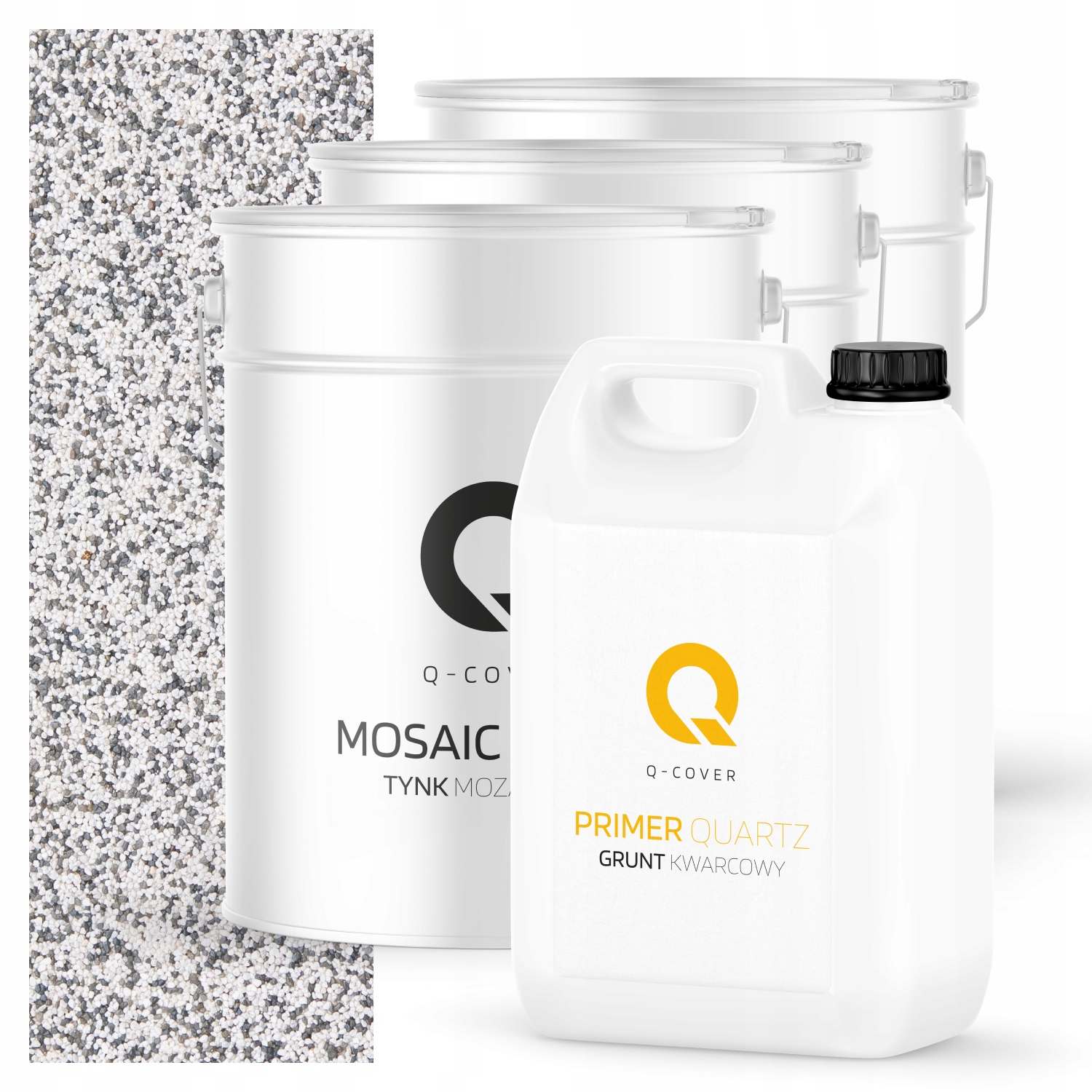 Mozaiková Dekorativní Omítka penetrační nátěr Sada 10m2 světle šedá M21