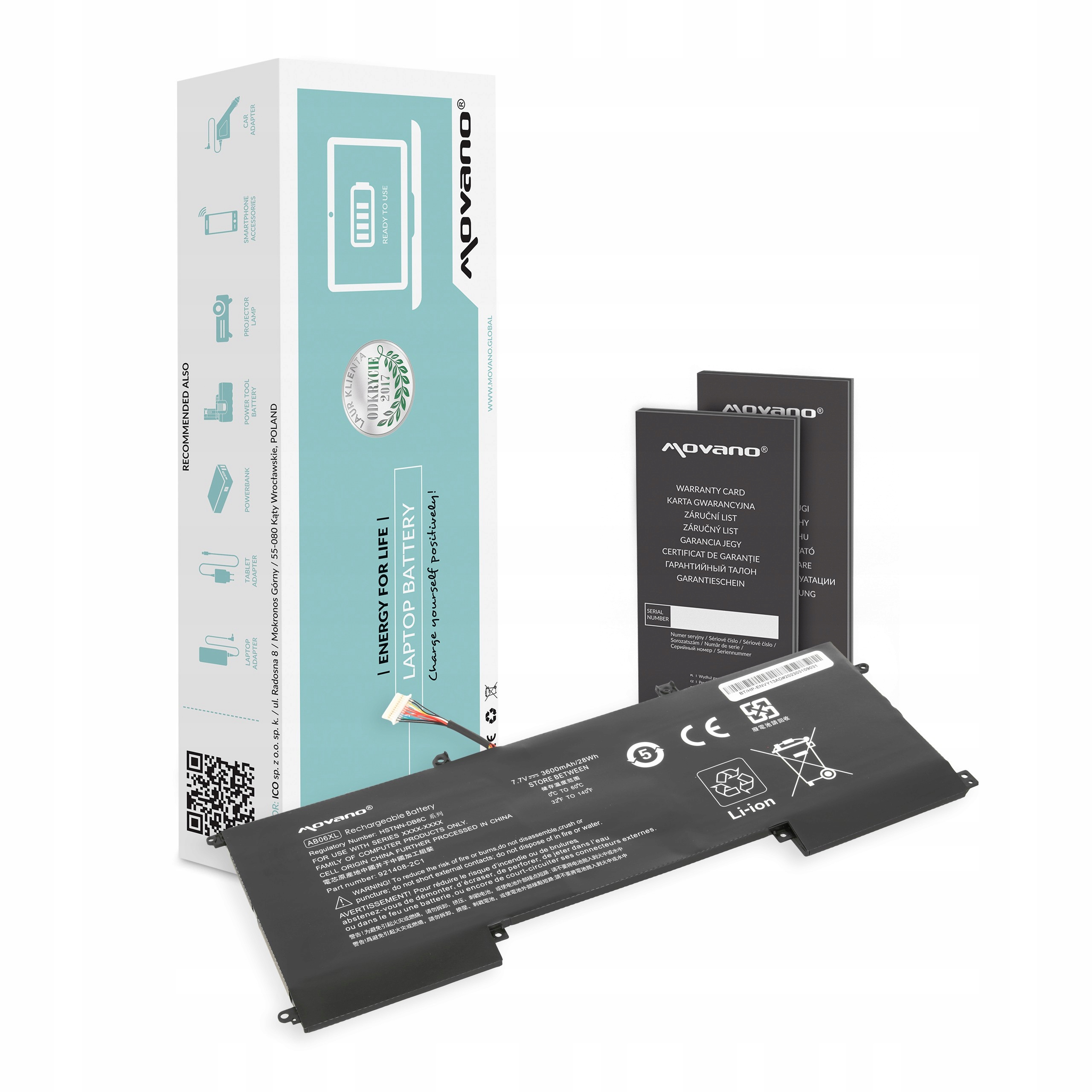 Baterie Movano pro Hp Envy 13, 13-AD