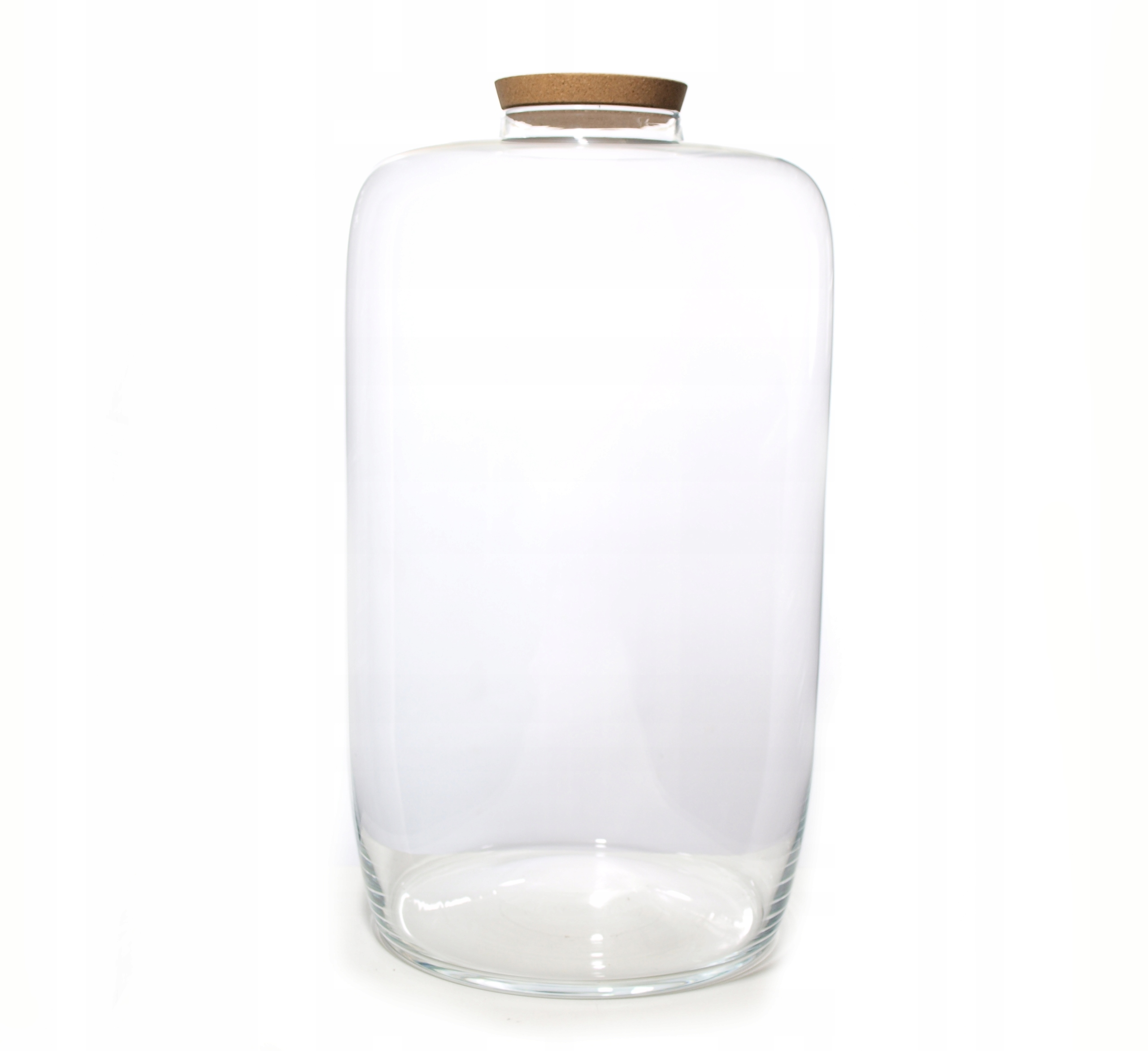 

Wazon szklany słój Barrel L- H45 korek las w sł
