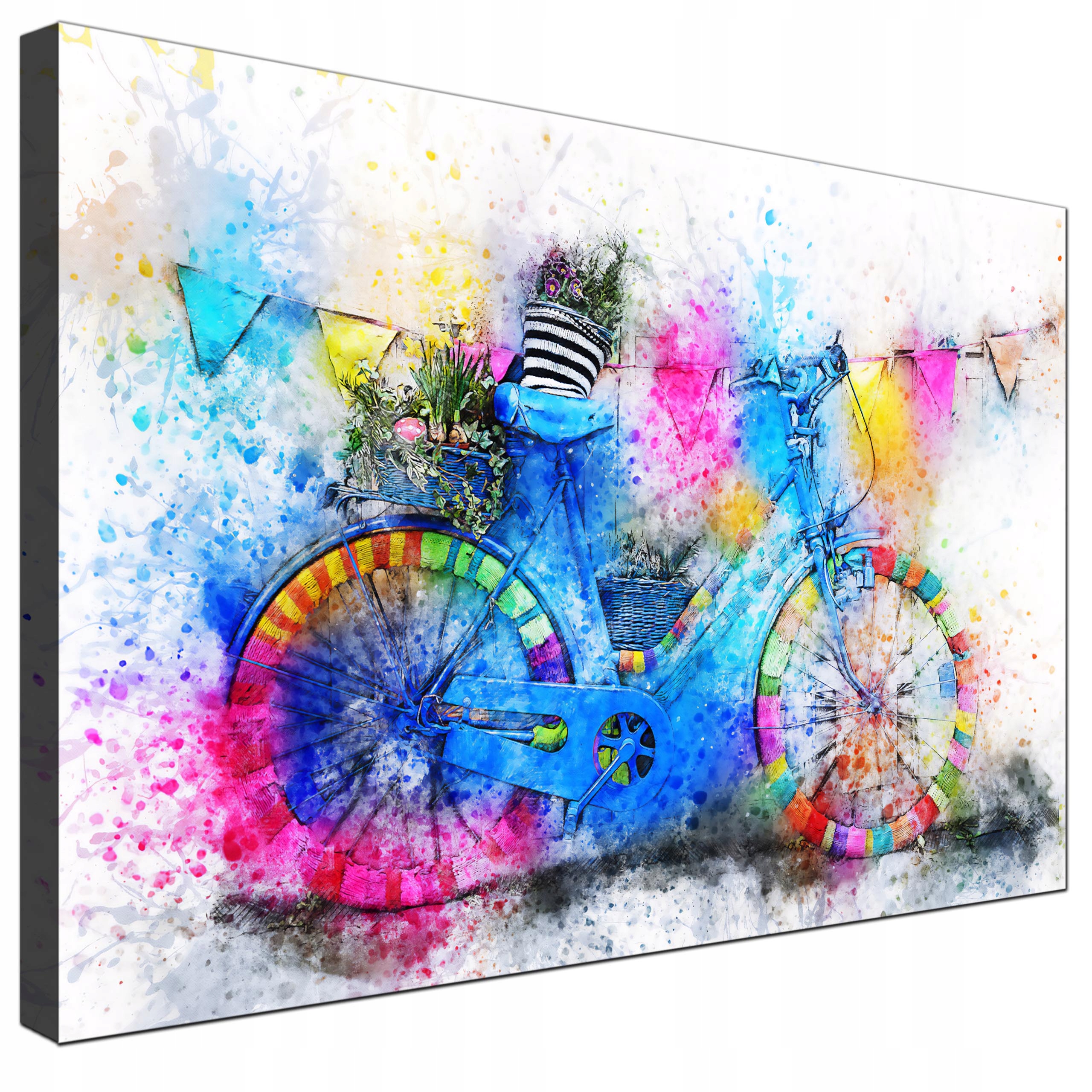 

Obrazy na ścianę ściany kolorowy rower 90x60