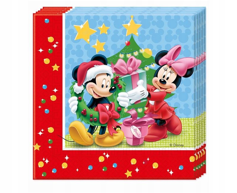 

Serwetki papierowe Myszka Miki i Minnie Święt 20x