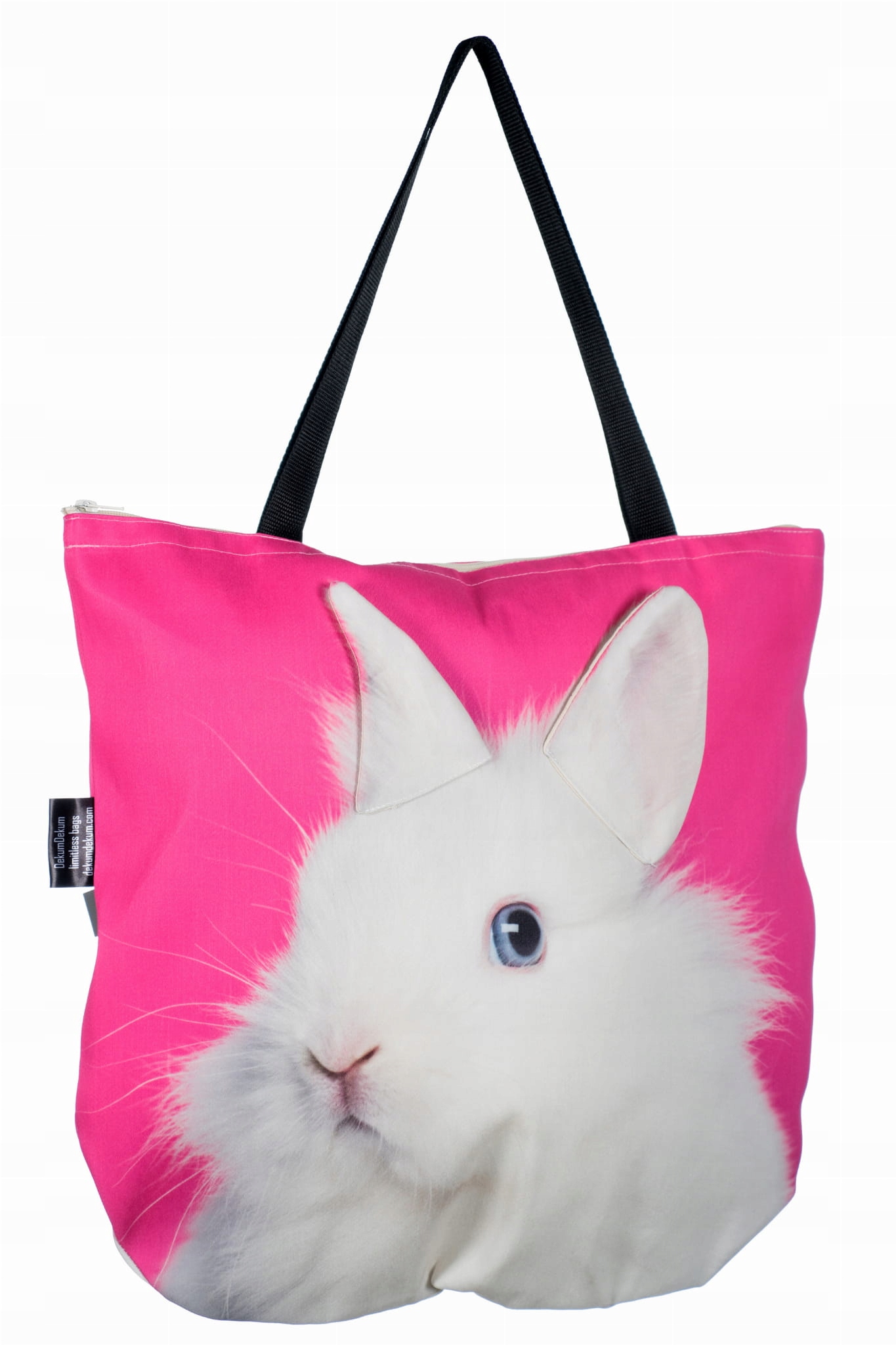 Taška 3D kabelka Králík velká Na Rameno prostorná na zip rameno