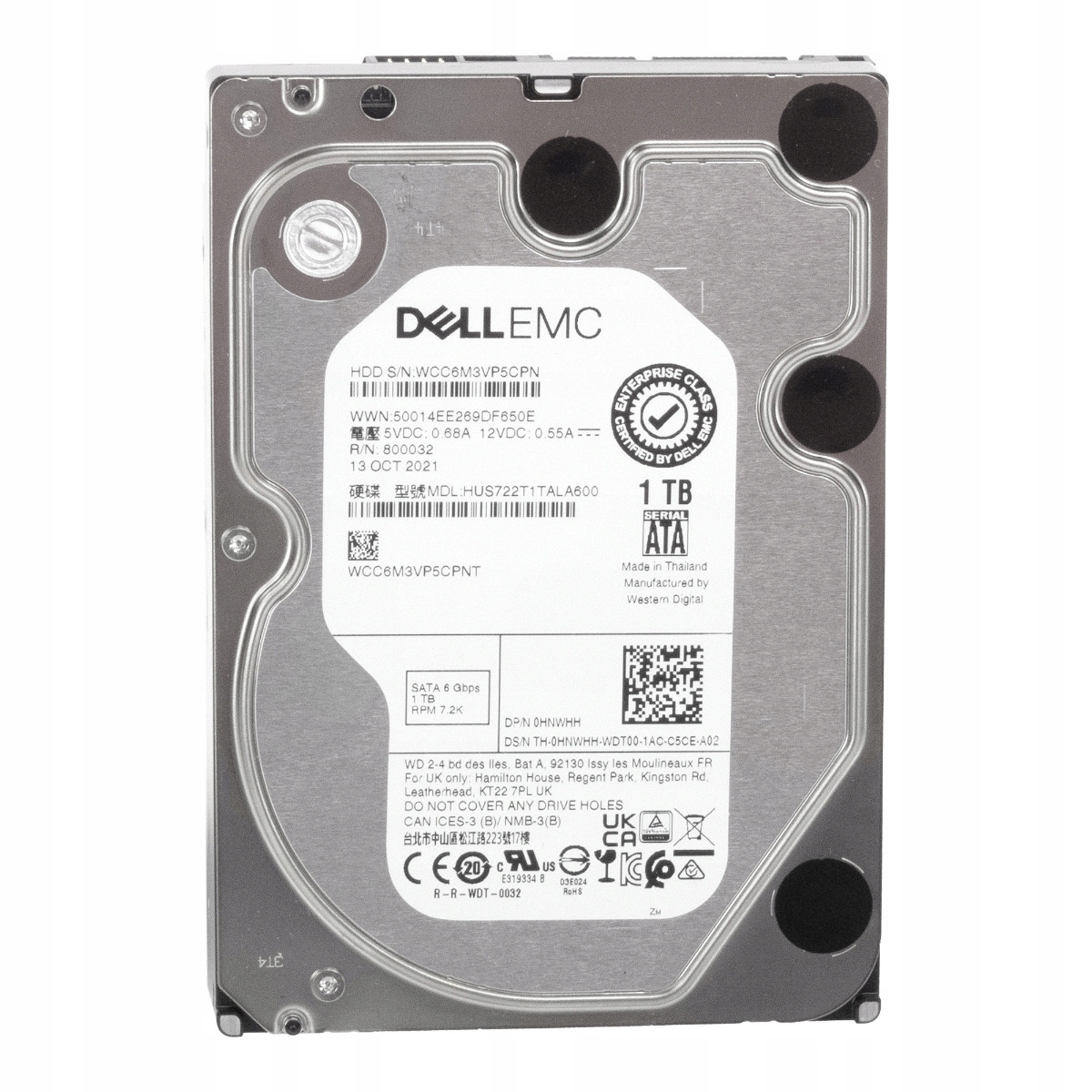 Dell 1TB 0HNWHH 7.2K Sata III 3.5'' HUS722T1TALA600