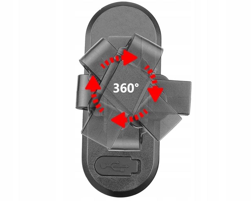 LAMPKA ROWEROWA VISION 266 LED COB 1W AKU CZERWONA Marka VISION