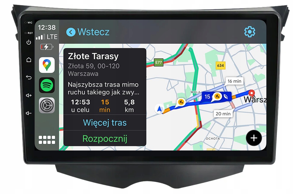 Hyundai Veloster Android Apple Carplay Rádio Navigace 8GB/128GB Dsp