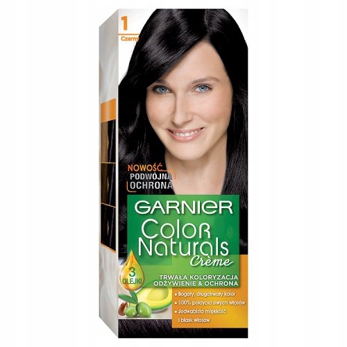 Farba do włosów Garnier Color Naturals 1 Czarny x4 EAN (GTIN) 03600540179609