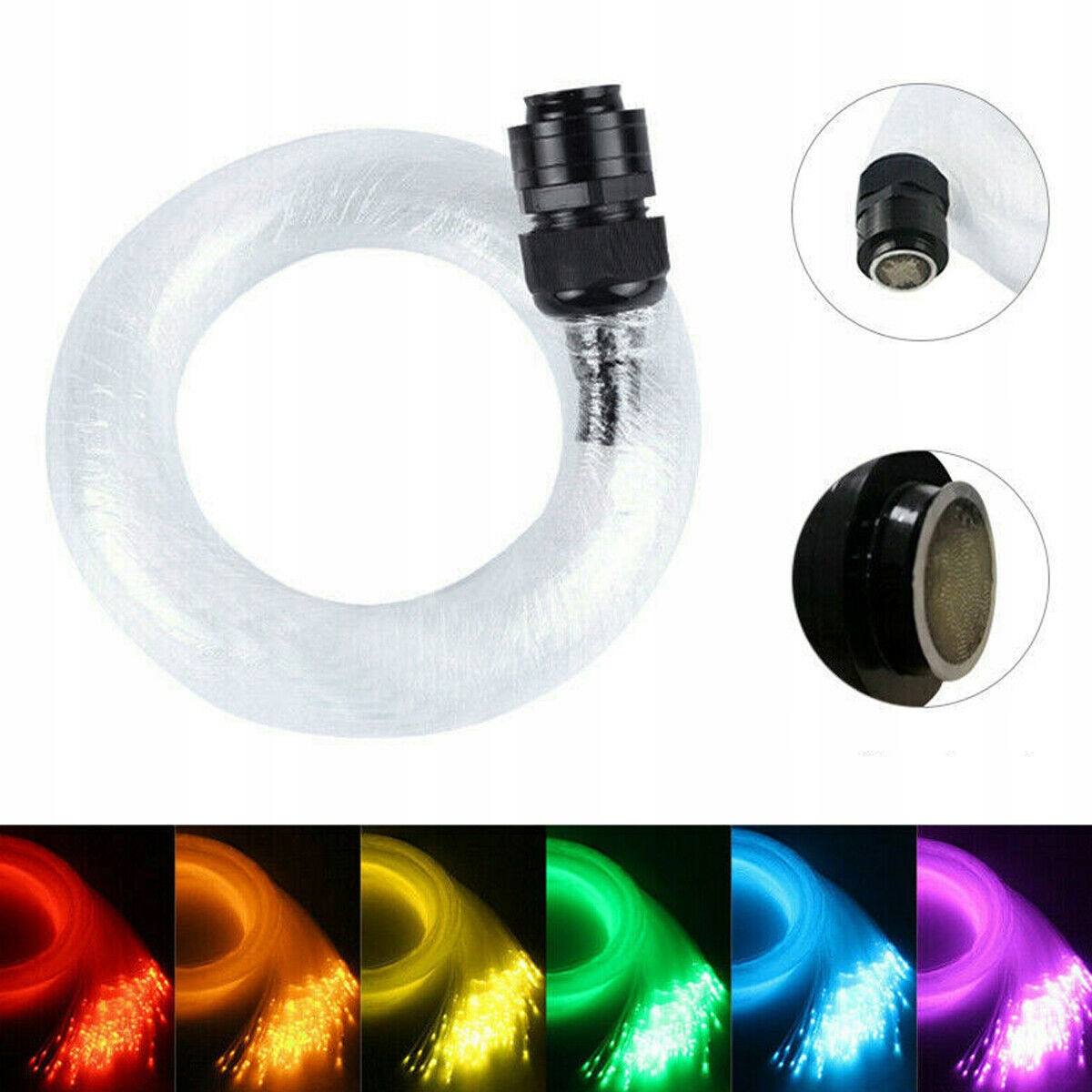 GWIEZDNE NIEBO ŚWIATŁOWÓD LED RGBW 12W SAMOCHODU Producent bez marki