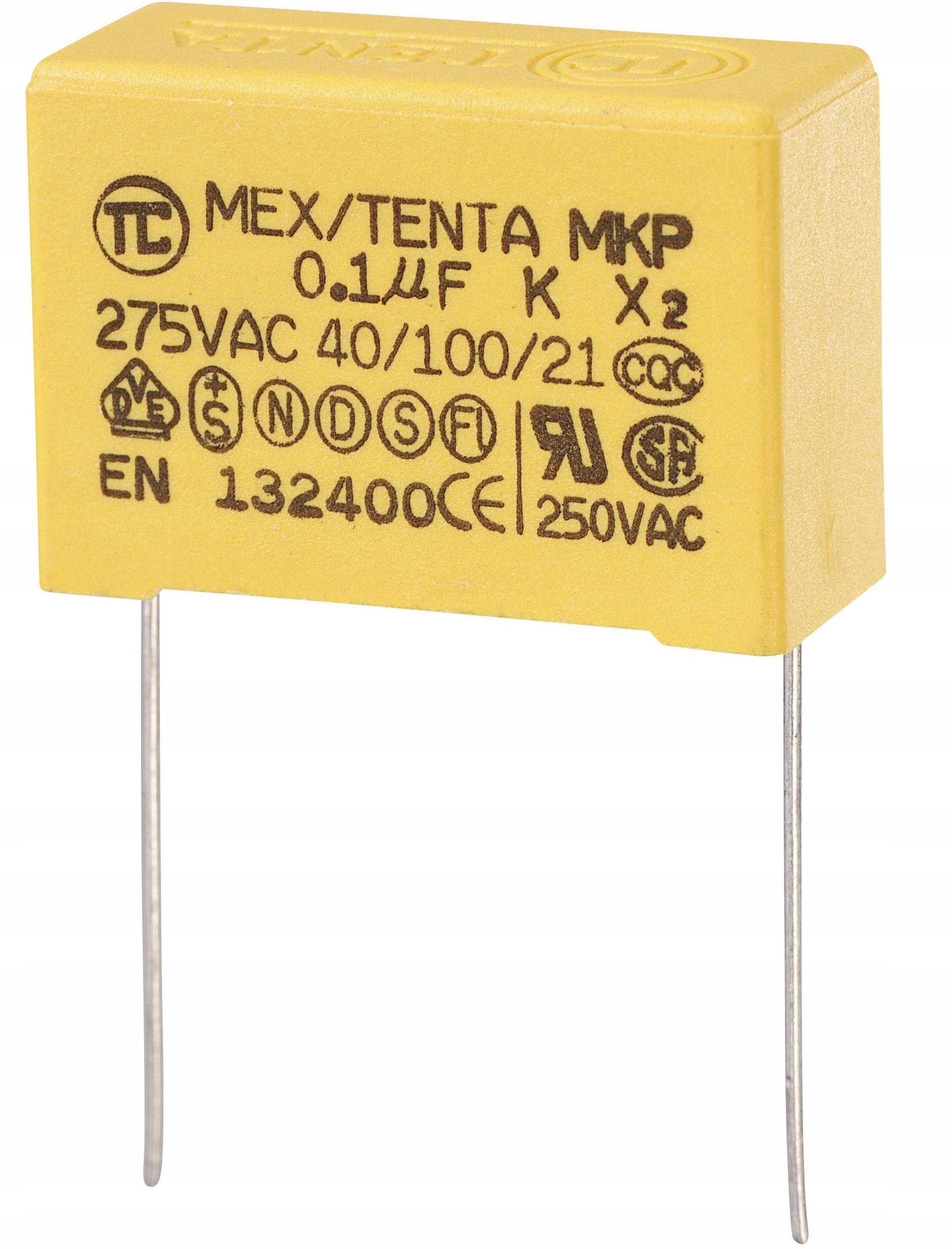 

Kondensator Mkp 0,1uF 100nF 275VAC 10szt (0469)
