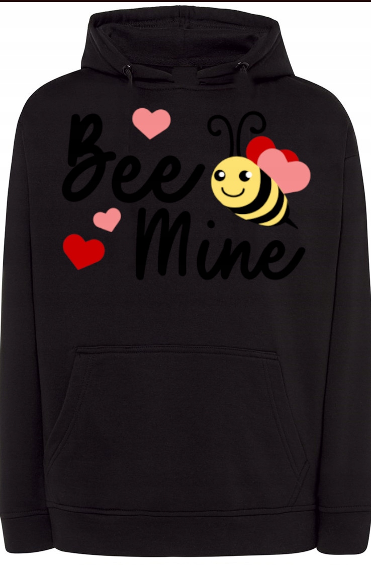 Be Mine Včelí Valentýn Mikina s potiskem vel. L
