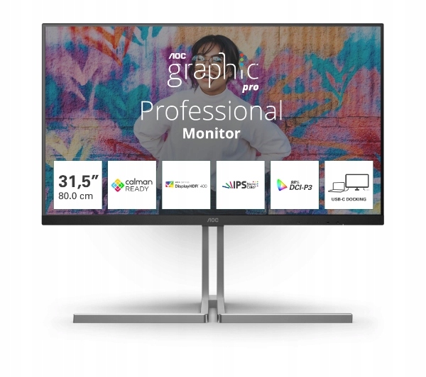 AOC U32U3CV  31,5" 4K Nano IPS 60Hz 4ms