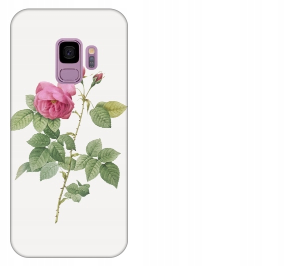 

Etui pokrowiec Samsung Galaxy S9 Kwiat różowy akwa