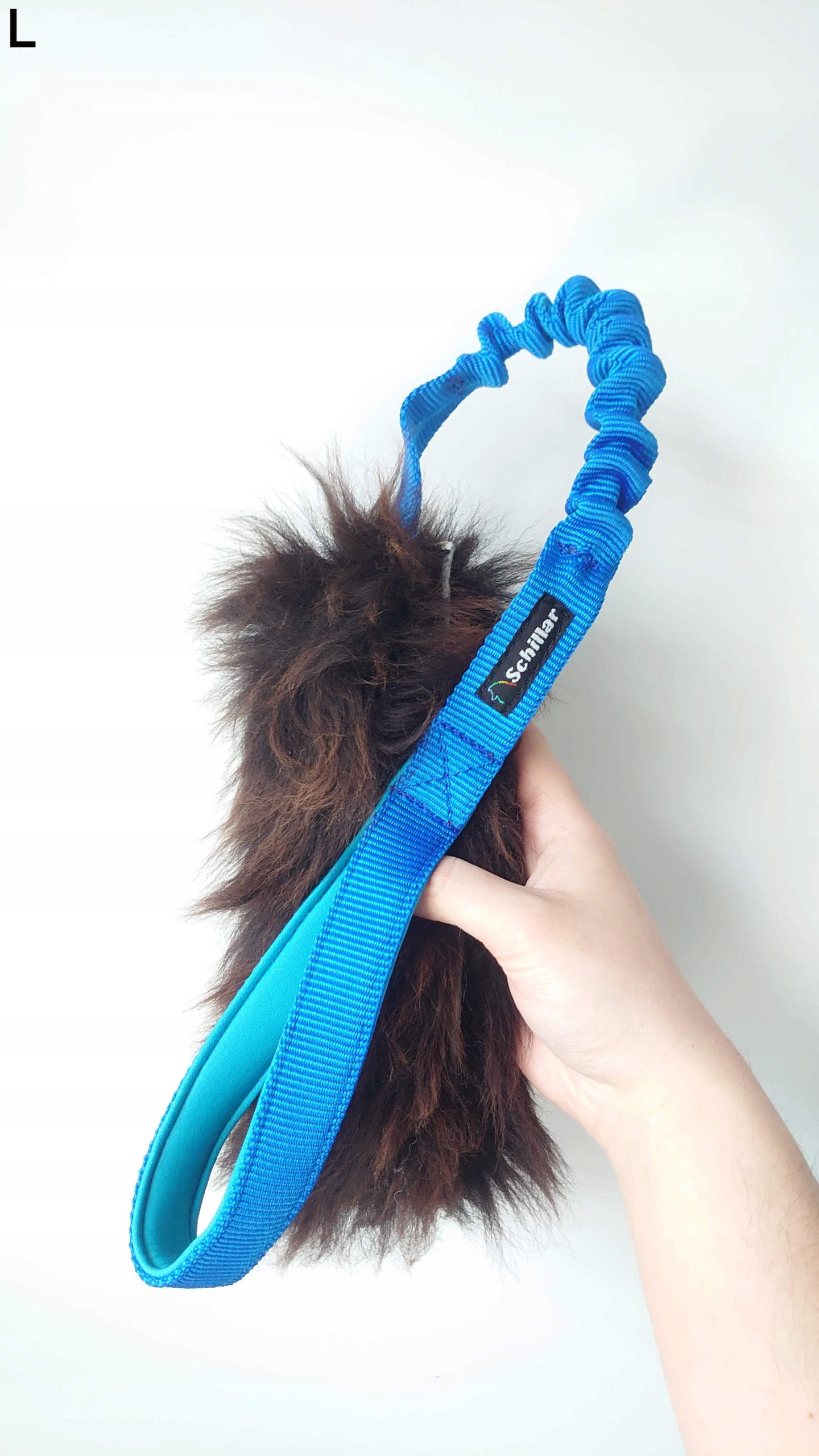 Přetahovadlo hračka z přírodní ovce, velikost L pro psa, barva hnědá