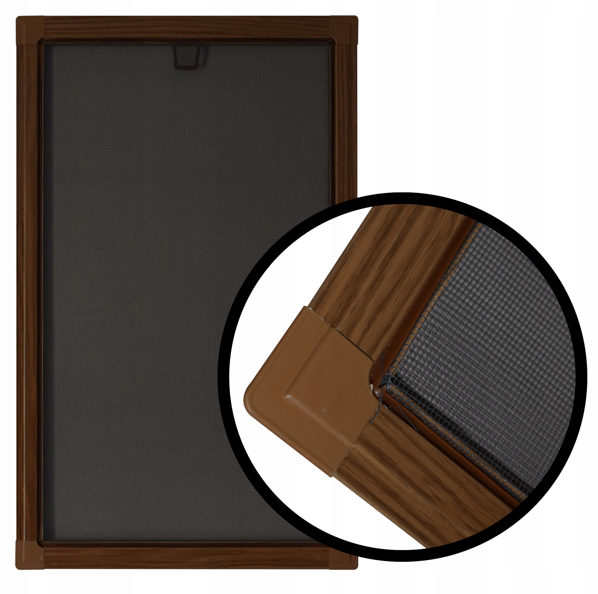 

Moskitiera do okna 100x80 rama winchester okna Pcv