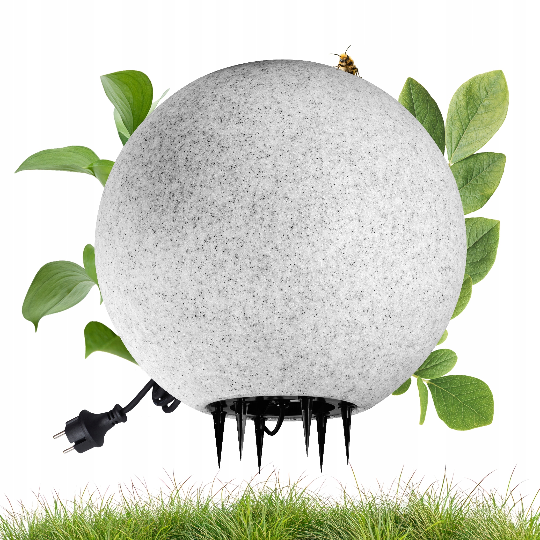 Lampa kula ogrodowa, imitacja kamienia 49cm, IP65, Kanlux Stono 49