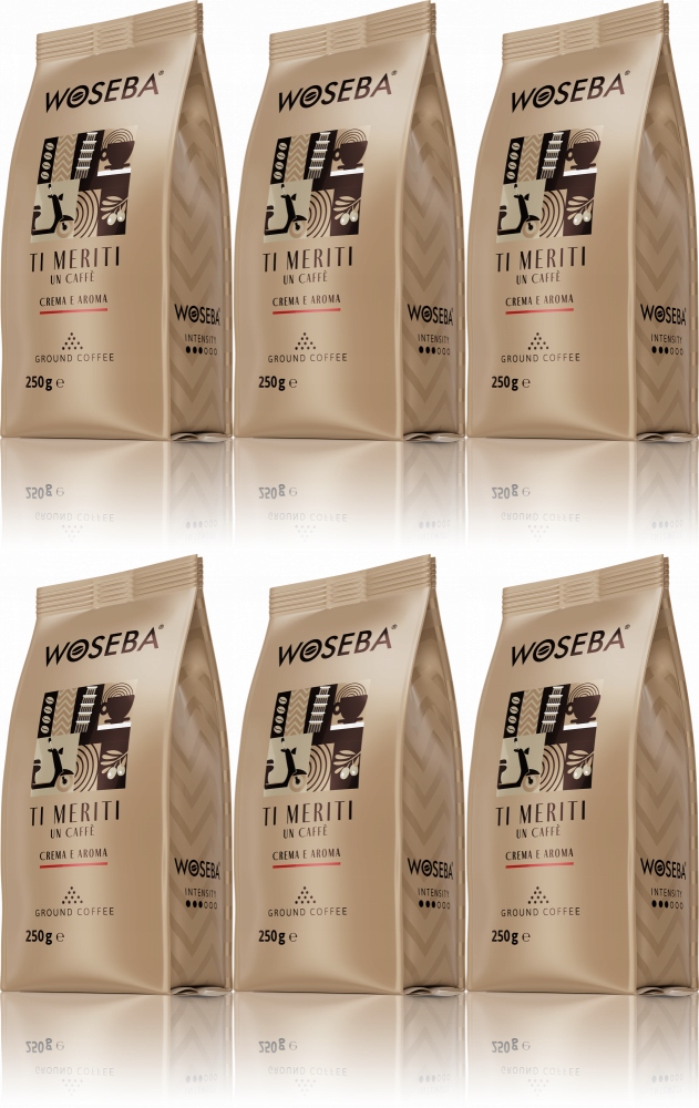 Woseba Ti Meriti Crema Aroma 250g kawa mielona x6