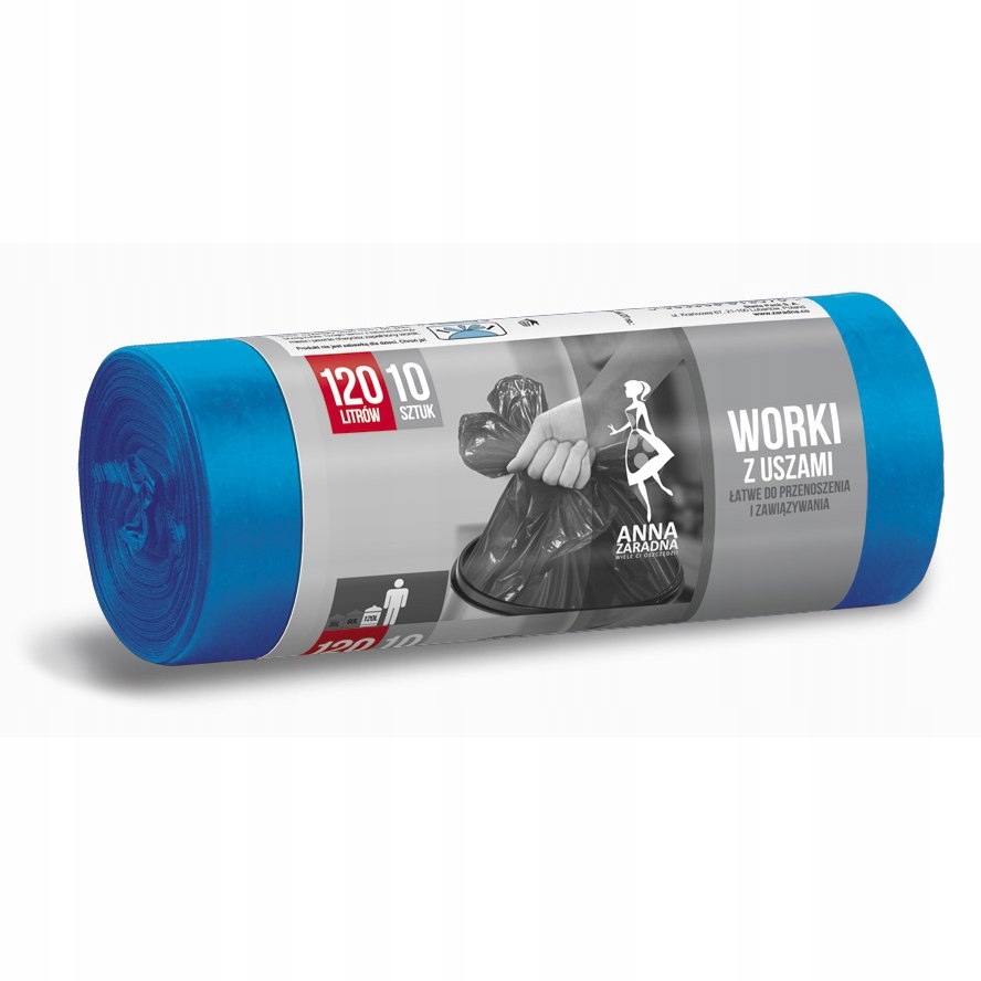 

Worki na śmieci z uszami 120L 10 szt Anna Zaradna